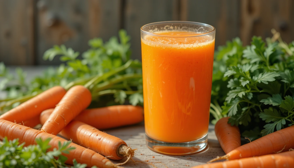 bienfait jus de carottes