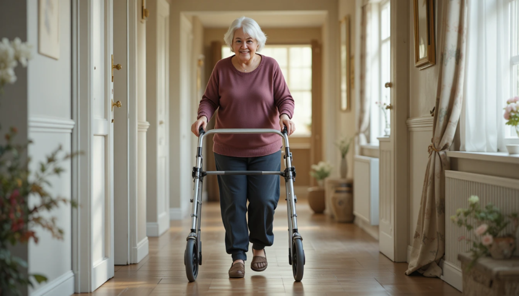 déambulateur 2 roues